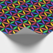Regenbogenkreise Geschenkpapier (Ecke)