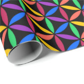 Regenbogenkreise Geschenkpapier (Rolleneckpunkt)