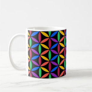 Regenbogenkreise Kaffeetasse