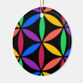 Regenbogenkreise Keramik Ornament (Links)