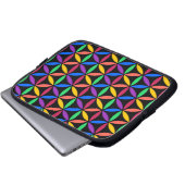 Regenbogenkreise Laptopschutzhülle (Vorne Knopf)