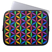 Regenbogenkreise Laptopschutzhülle (Vorderseite)