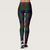 Regenbogenkreise Leggings (Rückseite)
