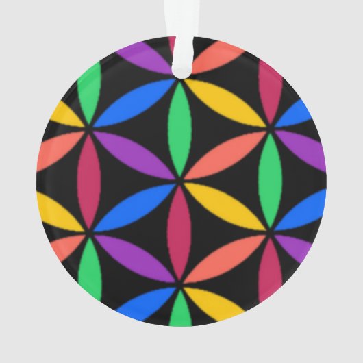 Regenbogenkreise Ornament (Rückseite)