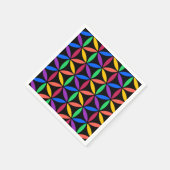 Regenbogenkreise Serviette (Ecke)