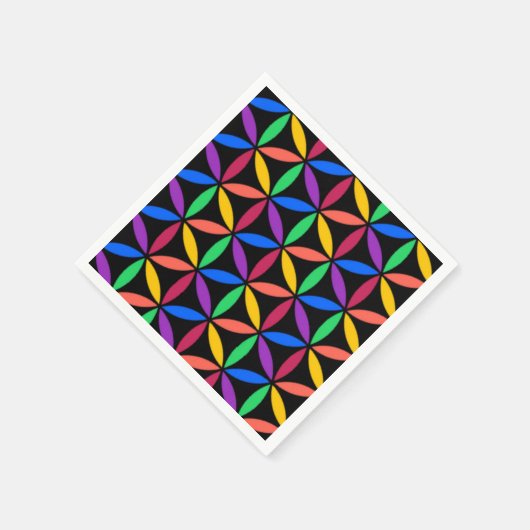 Regenbogenkreise Serviette (Ecke)