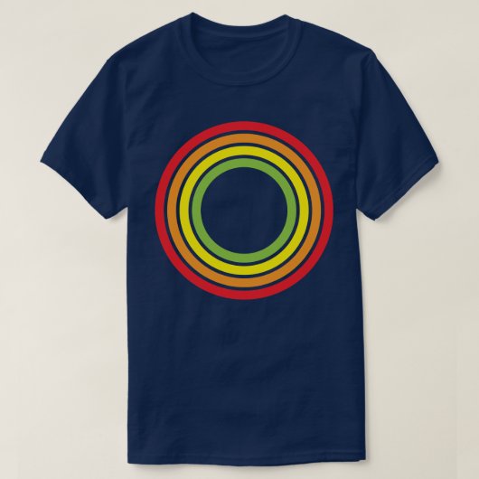 Regenbogenkreise T-Shirt (Design vorne)