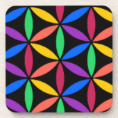 Regenbogenkreise Untersetzer (Vorderseite)