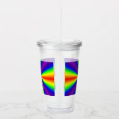 Regenbogenkreuz Acryltrinkbecher (Rechts)