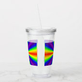 Regenbogenkreuz Acryltrinkbecher (Links)