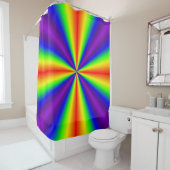 Regenbogenkreuz Duschvorhang (Beispiel)