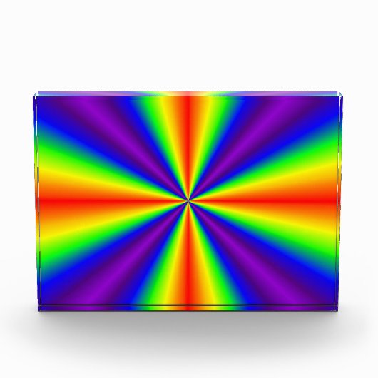 Regenbogenkreuz Fotoblock (Vorderseite)