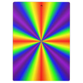 Regenbogenkreuz Klemmbrett (Rückseite)