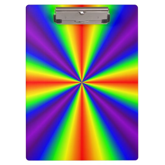 Regenbogenkreuz Klemmbrett (Vorderseite)