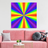 Regenbogenkreuz Leinwanddruck (Insitu (Wohnzimmer))