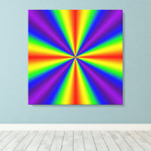 Regenbogenkreuz Leinwanddruck (Insitu (Holzboden))