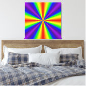 Regenbogenkreuz Leinwanddruck (Insitu (Schlafzimmer))