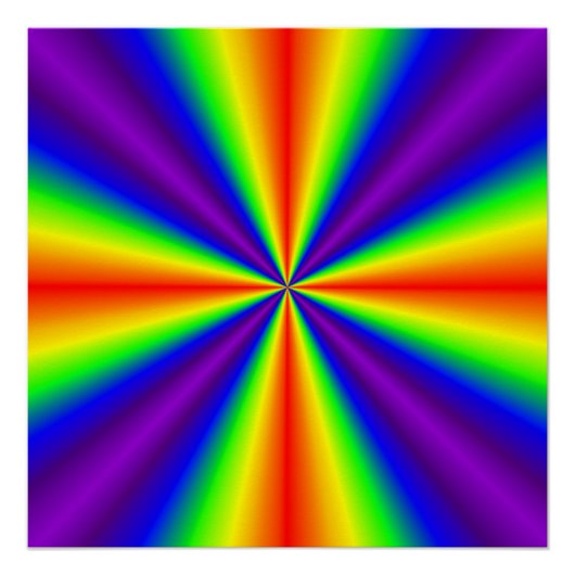 Regenbogenkreuz Poster (Vorderseite)