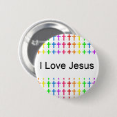 Regenbogenkreuze Button (Vorne & Hinten)