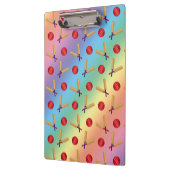 Regenbogenkricketmuster Klemmbrett (Links)