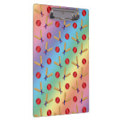 Regenbogenkricketmuster Klemmbrett (Rechts)