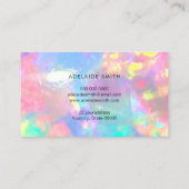 Regenbogenkristall-Foto Visitenkarte (Rückseite)