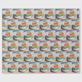 Regenbogenkuchen Geschenkpapier (Flach)