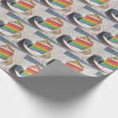 Regenbogenkuchen Geschenkpapier (Ecke)