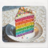 Regenbogenkuchen Mousepad (Vorne)