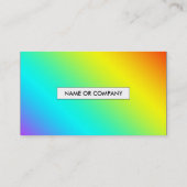 Regenbogenkuchen Visitenkarte (Rückseite)