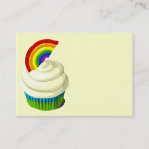 Regenbogenkuchen-Visitenkarteschablone Visitenkarte