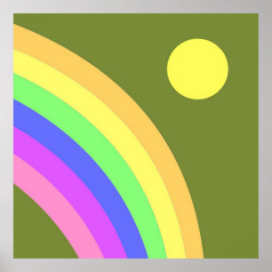 Regenbogenkunst Poster