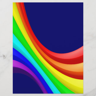 Regenbogenkurve - Dunkelblau 000066 Flyer