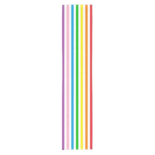 Regenbogenläufer Kurzer Tischläufer (Vorderseite)