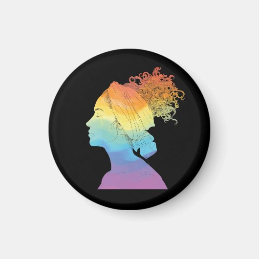 Regenbogenleben, Frauen, Freiheit Magnet (Vorne)