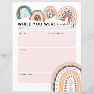 Regenbogenlehrer während Sie weg waren