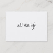 Regenbogenleoparddruck Visitenkarte (Rückseite)