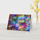 Regenbogenleuchten Karte (Gelbe Blume)