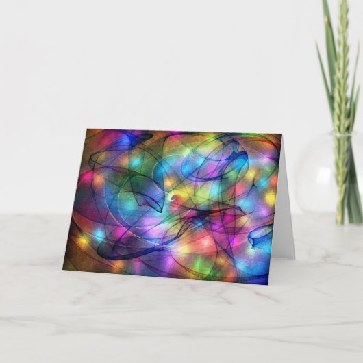 Regenbogenleuchten Karte (Vorderseite)