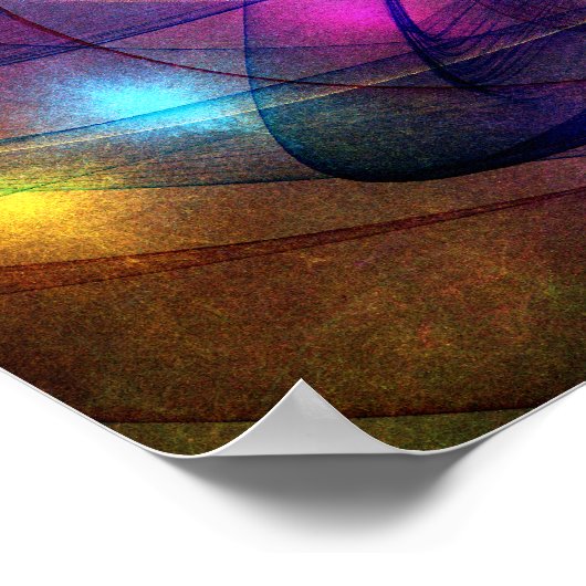 Regenbogenleuchten Poster (Ecke)