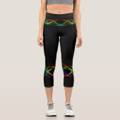 Regenbogenlicht Capri Leggings (Vorderseite)