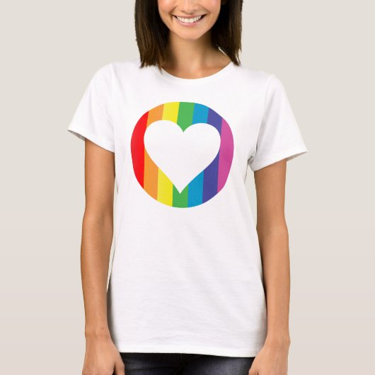 Regenbogenliebe T-Shirt (Vorderseite)