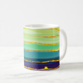 Regenbogenlinien: abstrakte Luxuskomposition. Kaffeetasse (VorderseiteRechts)