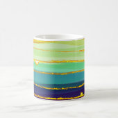 Regenbogenlinien: abstrakte Luxuskomposition. Kaffeetasse (Mittel)