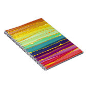 Regenbogenlinien: abstrakte Luxuskomposition. Notizblock (Rechte Seite)
