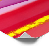 Regenbogenlinien: abstrakte Luxuskomposition. Poster (Ecke)