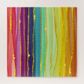 Regenbogenlinien: abstrakte Luxuskomposition. Puzzle (Horizontal)
