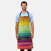 Regenbogenlinien: abstrakte Luxuskomposition. Schürze (Getragen)