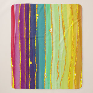 Regenbogenlinien: abstrakte Luxuskomposition. Sherpadecke