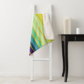 Regenbogenlinien: abstrakte Luxuskomposition. Sherpadecke (Beispiel)